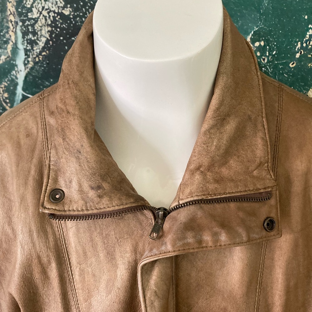 *HP* Hill&Archer, Vintage Bomber Leather Jacket, 44 - Picture 13 of 16